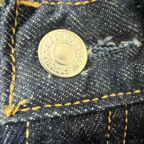 Vintage Levi's 501  Jeans 30x30 Dark Wash Button Fly 2003 - Picture 11 of 16